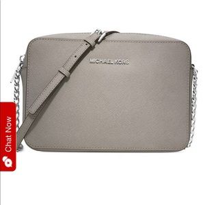 Michael Kors Jet Set Crossgrain Leather Crossbody